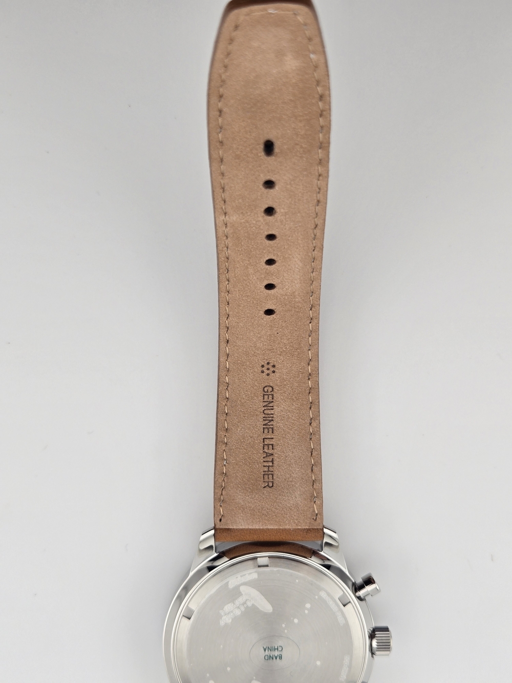 NEW Citizen Men's CA4500-08X Eco-Drive Chronograph Stainless Steel Leather Watch - Picture 7 of 15